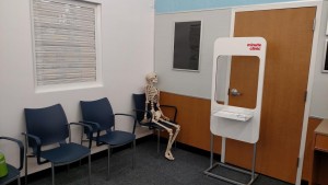 skeleton waiting